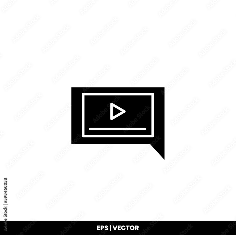 Bubble speech icon vector illustration logo template for many purpose. Isolated on white background. Bubble speech icon vector illustration logo template for many purpose. Isolated on white background.