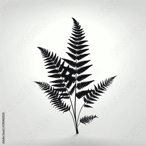 silhouette of leaf isolated vector illustration on white background for logo, graphic design, advertising, and marketing. generative ai
