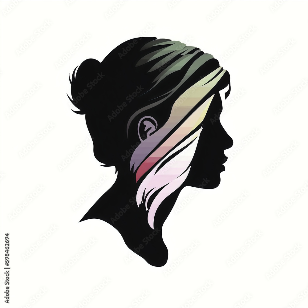 silhouette of LGBTQ isolated vector illustration on white background for logo, graphic design, advertising, and marketing. generative ai silhouette of LGBTQ isolated vector illustration on white background for logo, graphic design, advertising, and marketing. generative ai