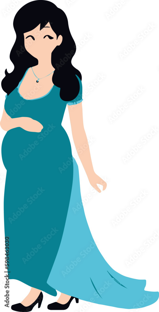 Pregnant elegant dress