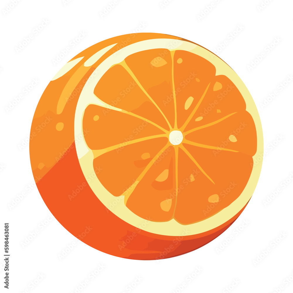 Bright citrus orange, nature healthy sweetness Generative AI