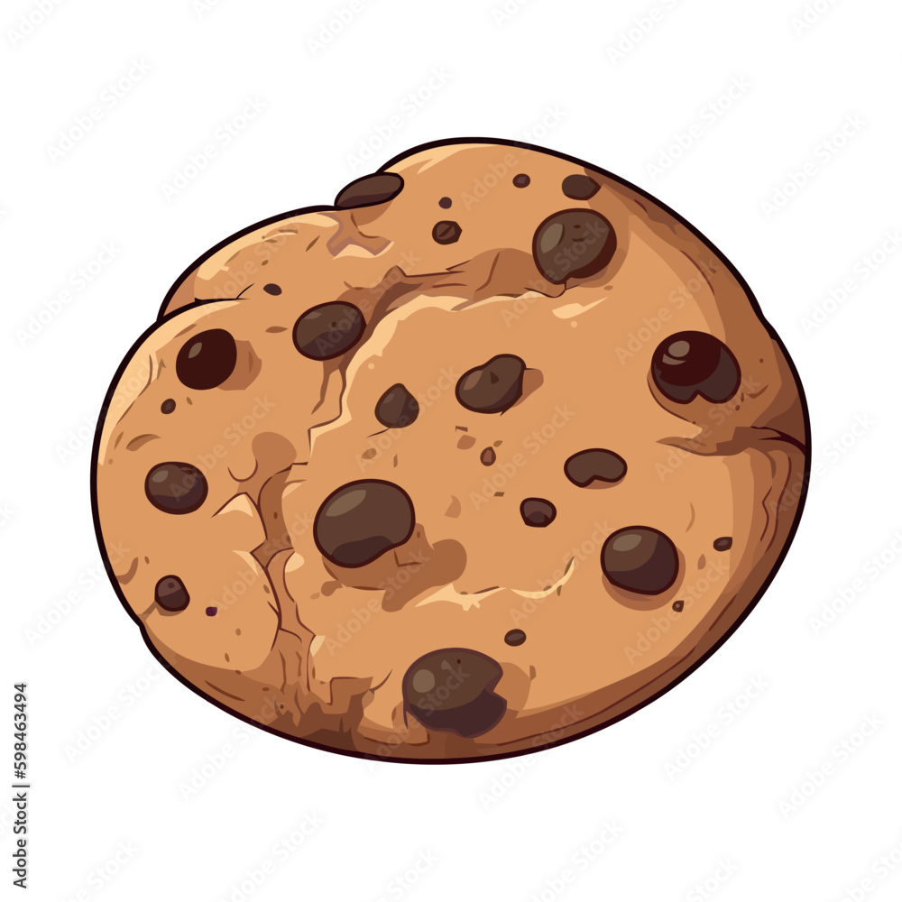 Fototapeta premium Homemade cookie baked with organic flour and sugar Generative AI