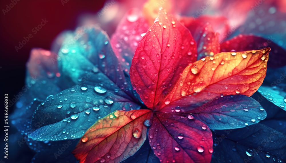 colorful flower Generative AI colorful flower Generative AI