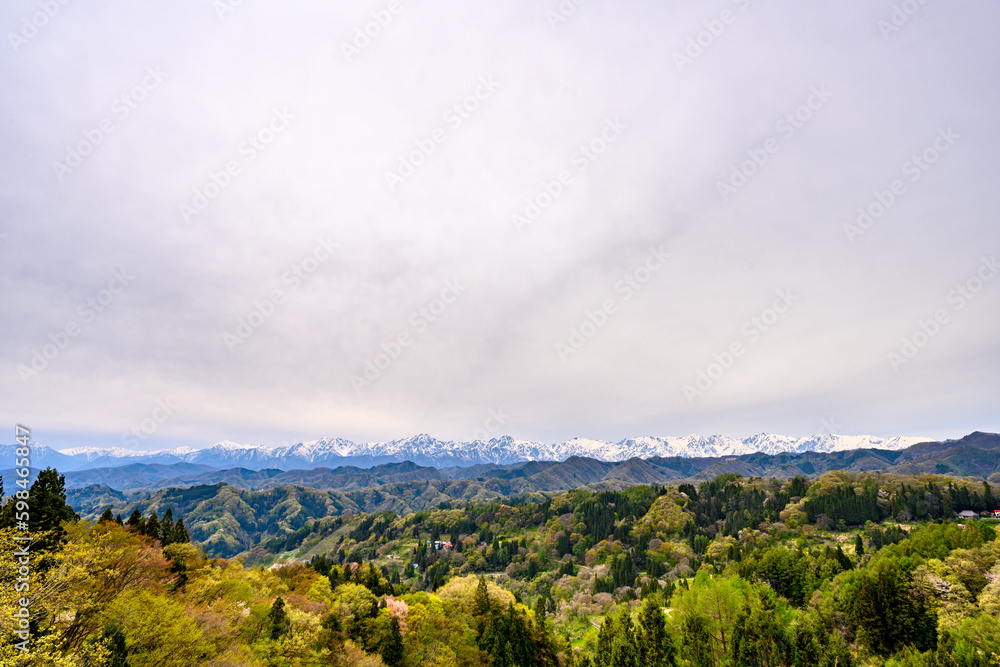 Obraz premium 北アルプス 小川村