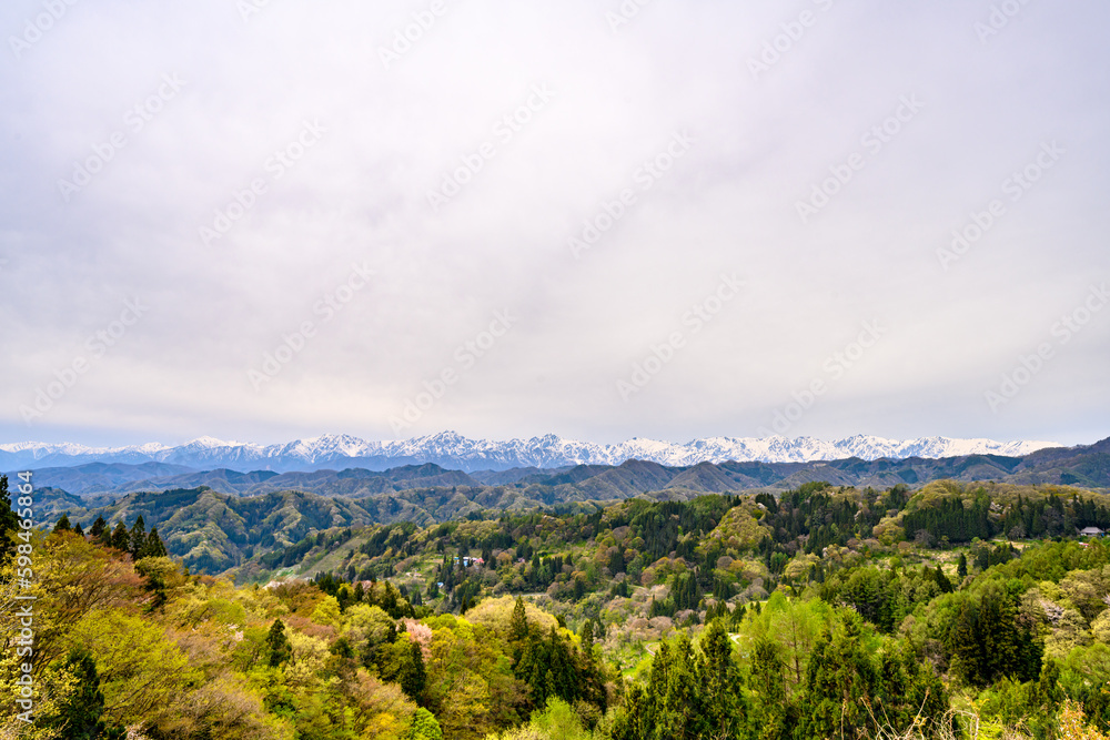 Obraz premium 北アルプス 小川村