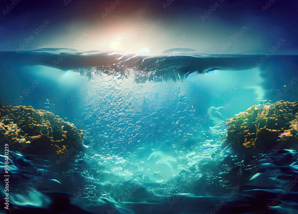 underwater view of the ocean