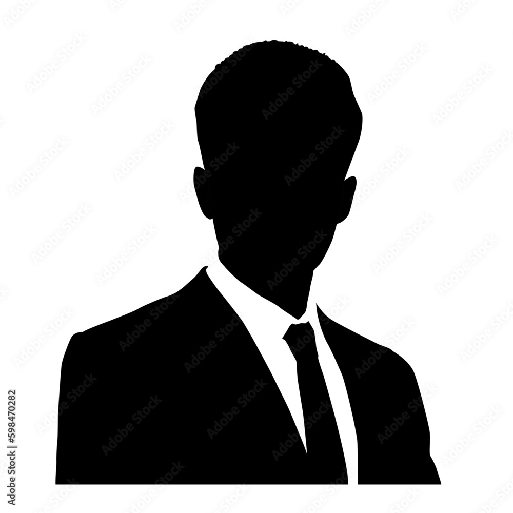 Silhouettes of business man Silhouettes of business man
