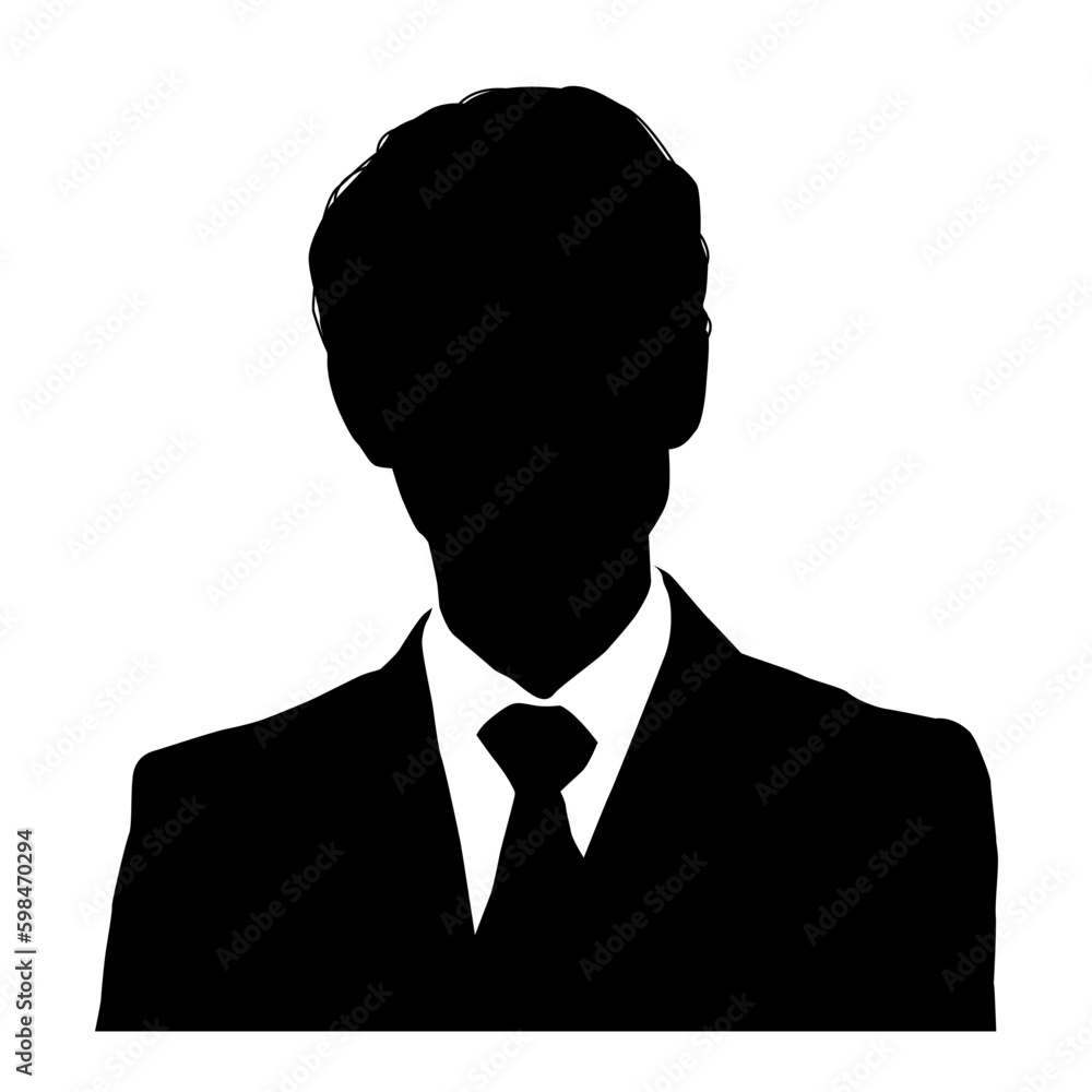 Silhouettes of business man Silhouettes of business man