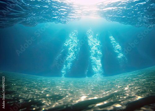 underwater view of the sea