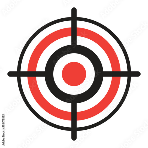 Target icon design illustration clipart template