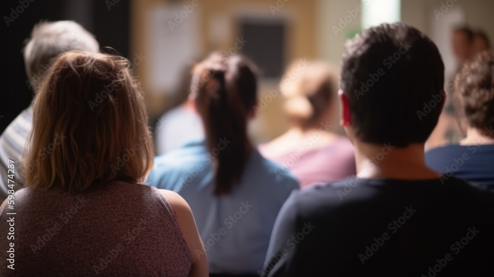 group of people attending a workshop or class, generative ai group of people attending a workshop or class, generative ai