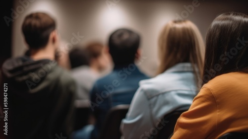 group of people attending a workshop or class, generative ai