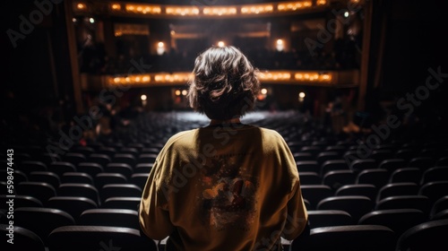 person attending a live theater or performing arts event, generative ai