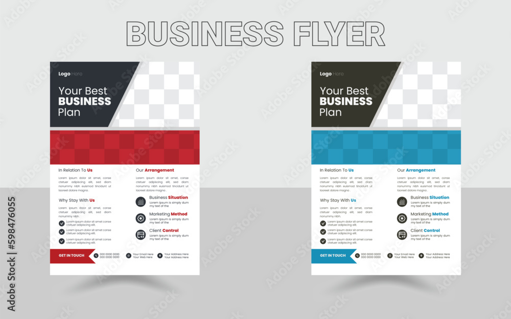 Business Flyer Design Template, Flyer Template, Vector Flyer, Graphics illustrative Flyer