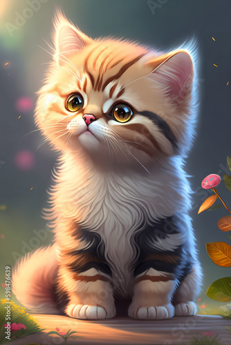 Cute cat illustration
