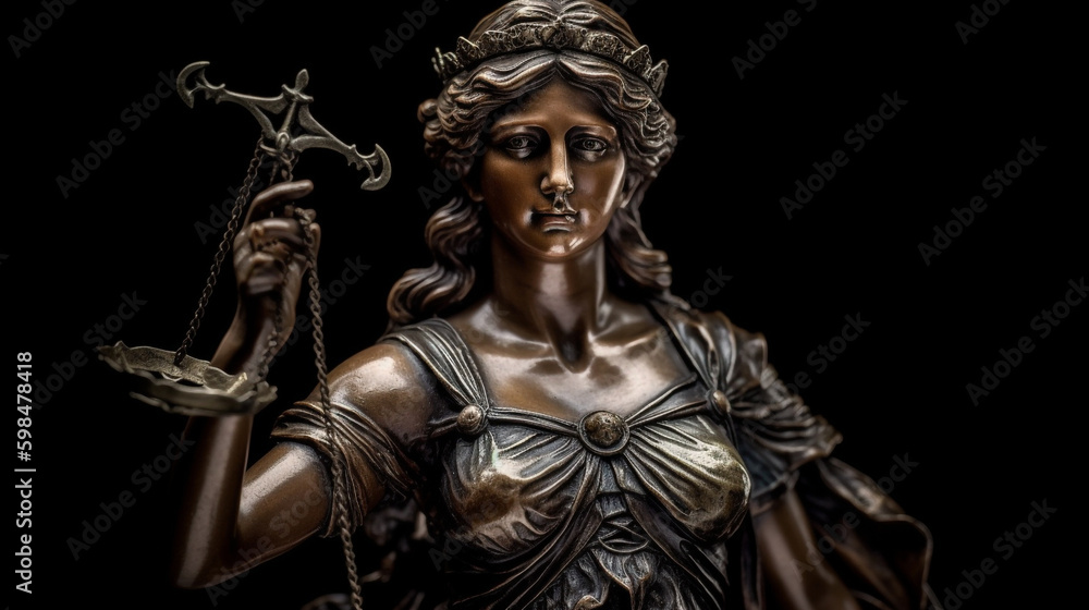 goddess of justice. Generative AI