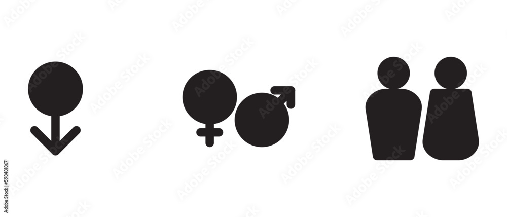 Gender icon or logo isolated sign symbol vector illustration - high quality black style vector icons Gender icon or logo isolated sign symbol vector illustration - high quality black style vector icons