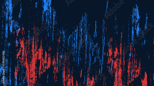 Abstract Red Blue In Black Grunge Texture Design Background