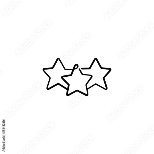 Stars Line Style Icon Design