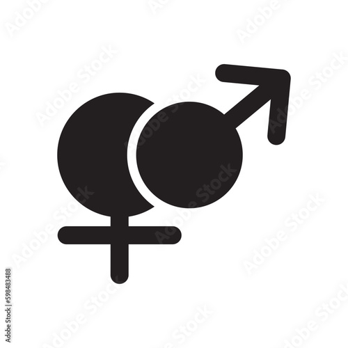 Gender icon or logo isolated sign symbol vector illustration - high quality black style vector icons