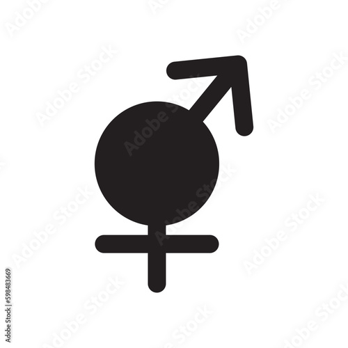 Gender icon or logo isolated sign symbol vector illustration - high quality black style vector icons