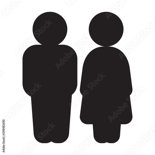 Gender icon or logo isolated sign symbol vector illustration - high quality black style vector icons