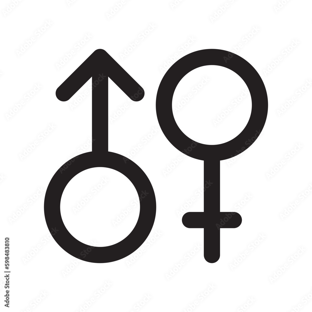 Gender icon or logo isolated sign symbol vector illustration - high quality black style vector icons Gender icon or logo isolated sign symbol vector illustration - high quality black style vector icons