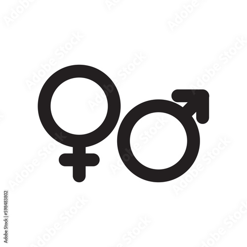 Gender icon or logo isolated sign symbol vector illustration - high quality black style vector icons