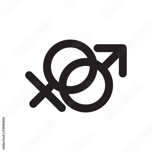Gender icon or logo isolated sign symbol vector illustration - high quality black style vector icons