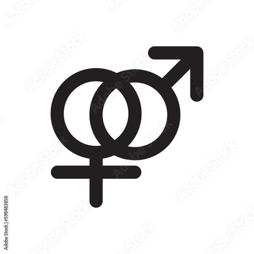 Gender icon or logo isolated sign symbol vector illustration - high quality black style vector icons