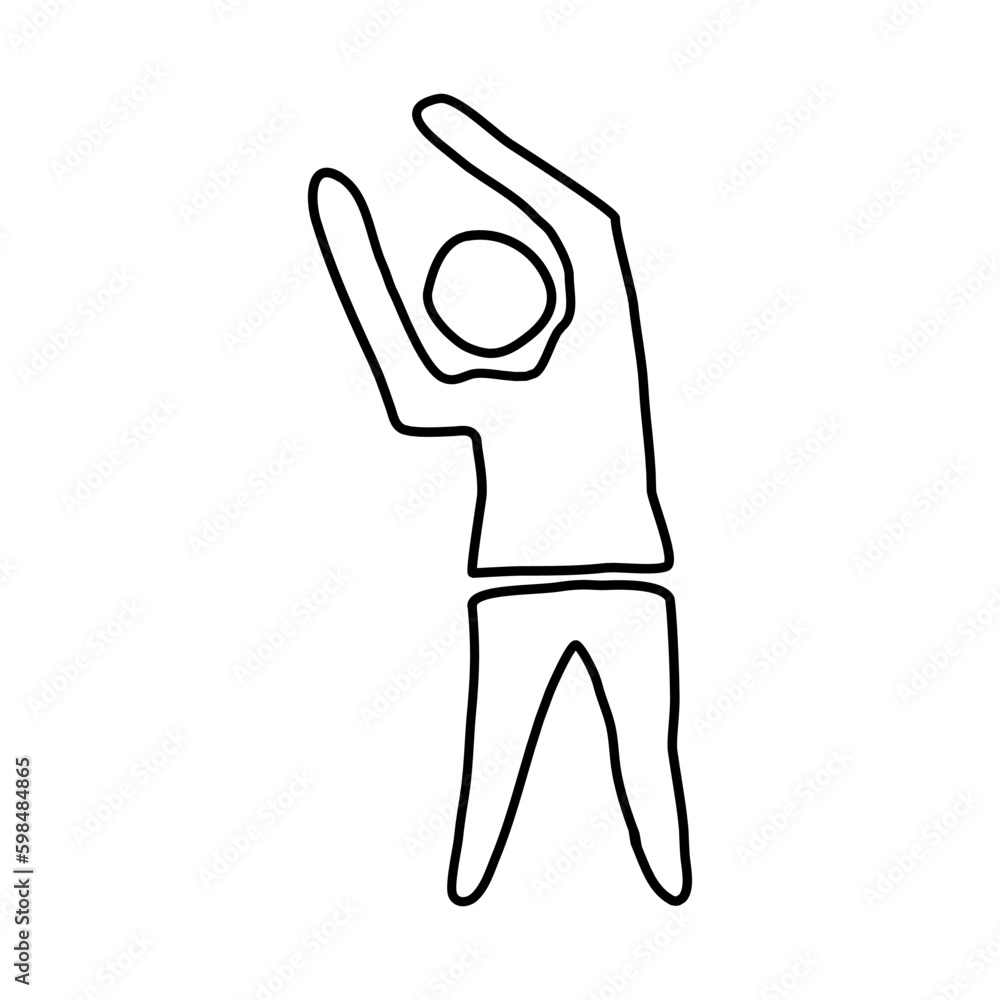 Yoga poses outline icon vector illustrations Yoga poses outline icon vector illustrations