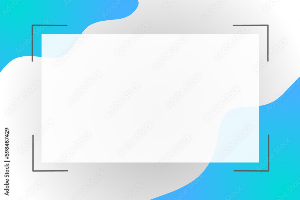 simple abstract blue wave with text box, black lines and white background, can use presentation, template, business, card, invitation (flat design) simple abstract blue wave with text box, black lines and white background, can use presentation, template, business, card, invitation (flat design)