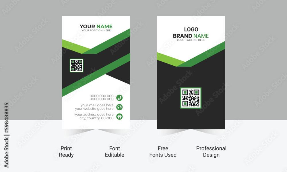 creative modern name card and business card design