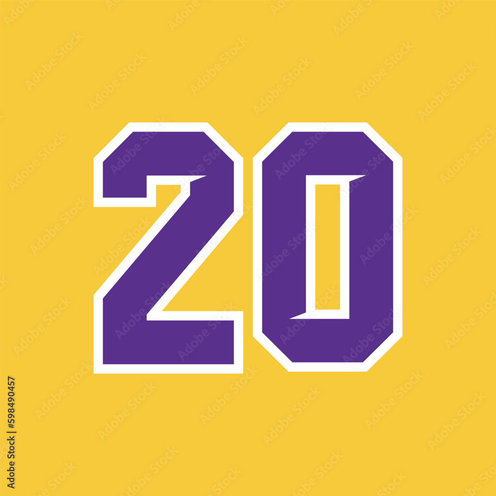 Basketball Sport Number Vector Template 20 Basketball Sport Number Vector Template 20