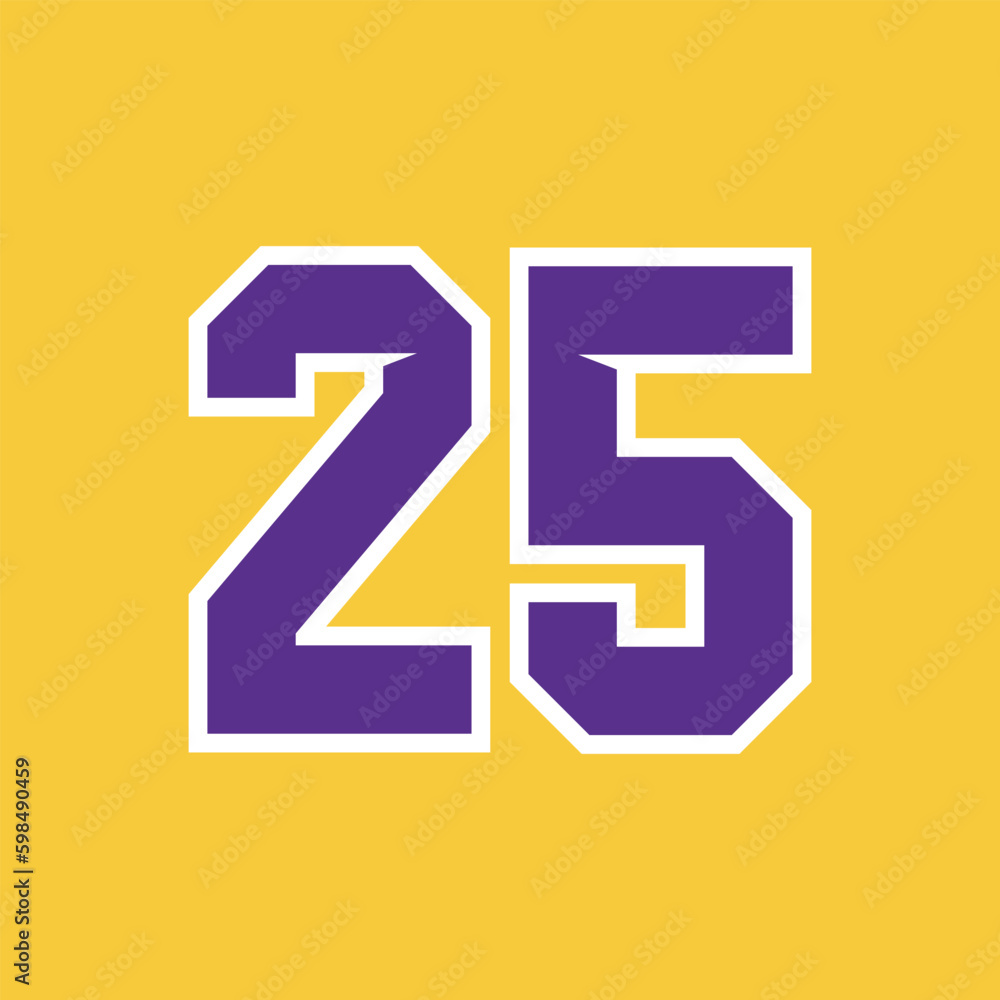 Basketball Sport Number Vector Template 25 Basketball Sport Number Vector Template 25