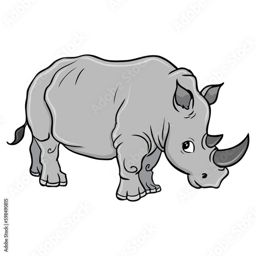 rhino vector illustration