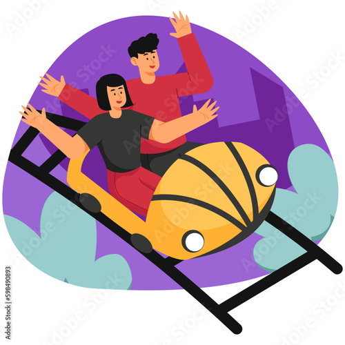 Rollercoaster Illustration
