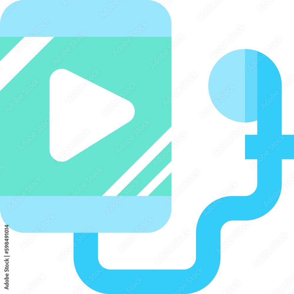 Music player flat icon Music player flat icon