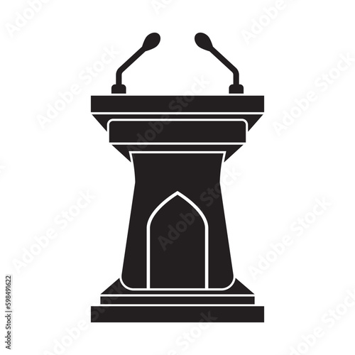 Pulpit symbol icon,logo vector illustration design template