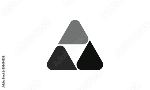 Triangle icon. sign design. Triangle up arrow or pyramid line art vector icon for apps and websites