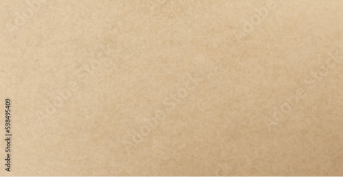 Background of brown kraft paper or cardboard texture. Abstract pattern of beige rough carton, old paper sheet, parchment or papyrus surface, vector realistic illustration