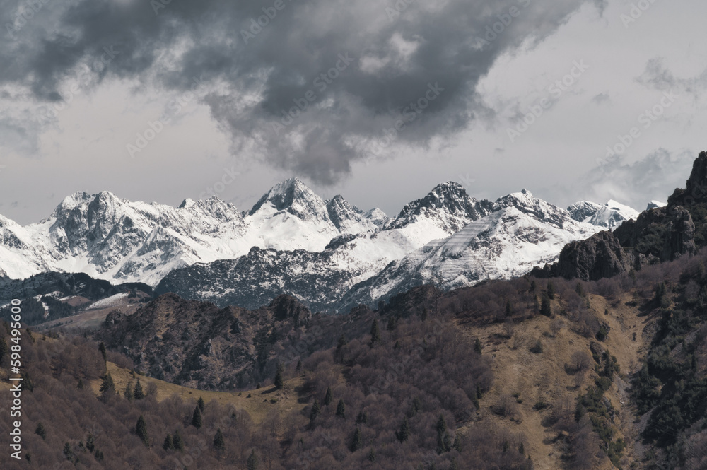 Mountains of Brembana valley Bergamo Italy