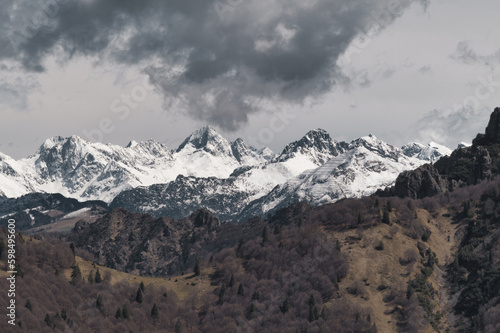Mountains of Brembana valley Bergamo Italy