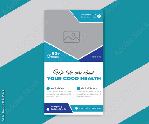 Medical healthcare instagram stories collection design template