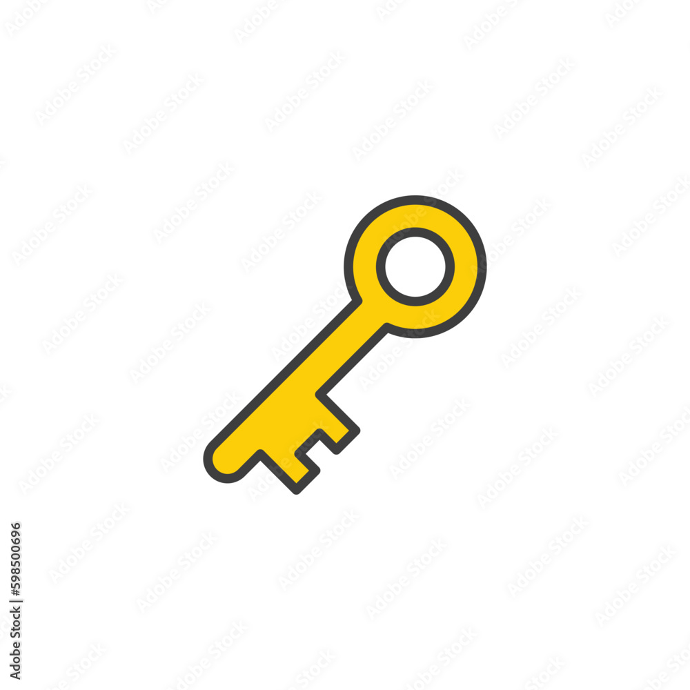 Key Holder icon design with white background stock illustration Key Holder icon design with white background stock illustration