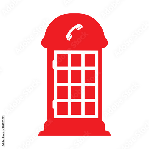 Payphone symbol icon, logo vector illustration design template