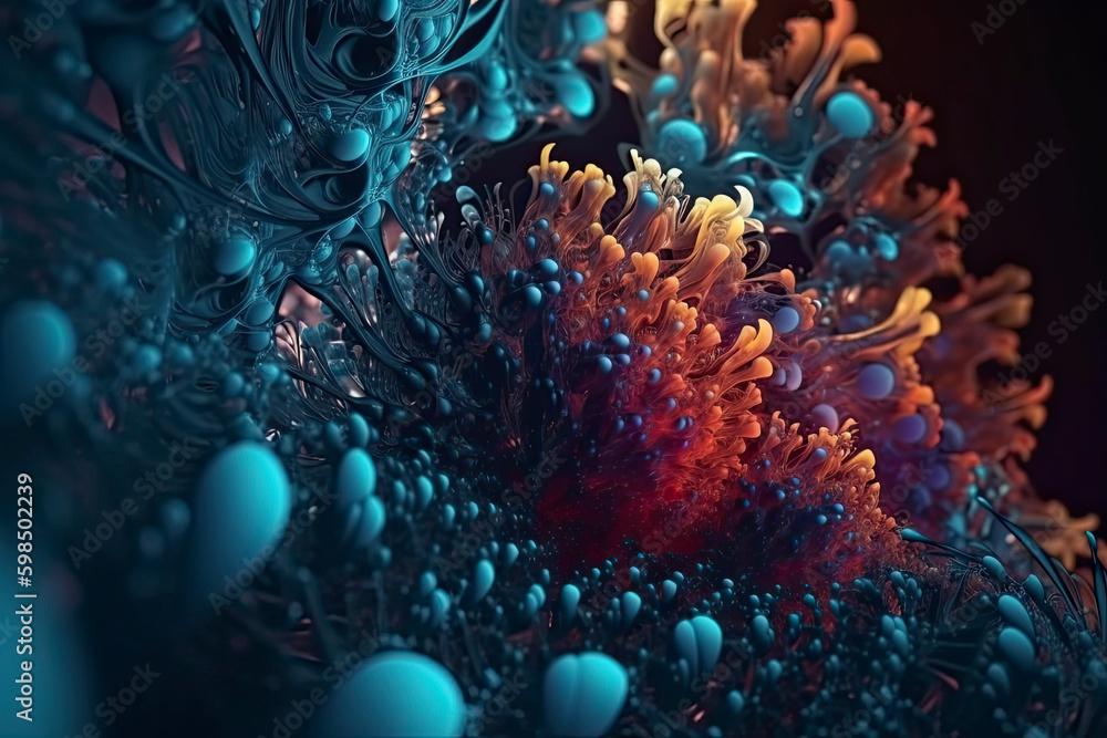 3d render, abstract fractal background, microbiological shapes, macro nature, organic pattern 3d render, abstract fractal background, microbiological shapes, macro nature, organic pattern
