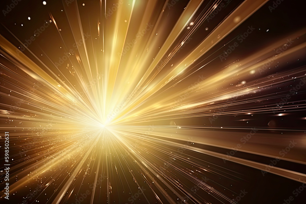 Abstract light rays effect with dots and sparks Abstract light rays effect with dots and sparks