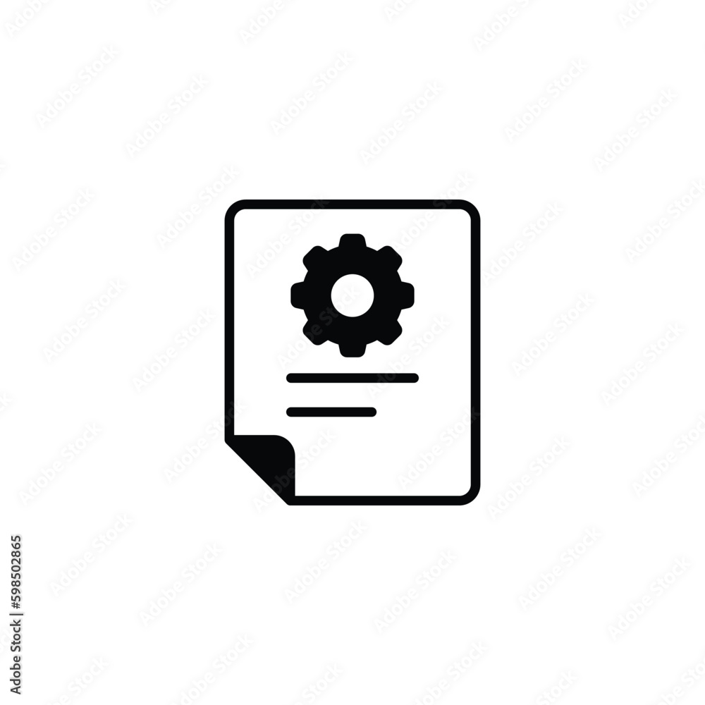 Document icon design with white background stock illustration Document icon design with white background stock illustration