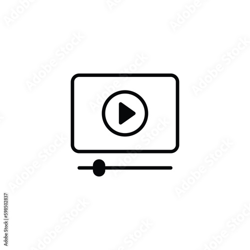 Video icon design with white background stock illustration Free Download Video icon design with white background stock illustration - GFXLoad